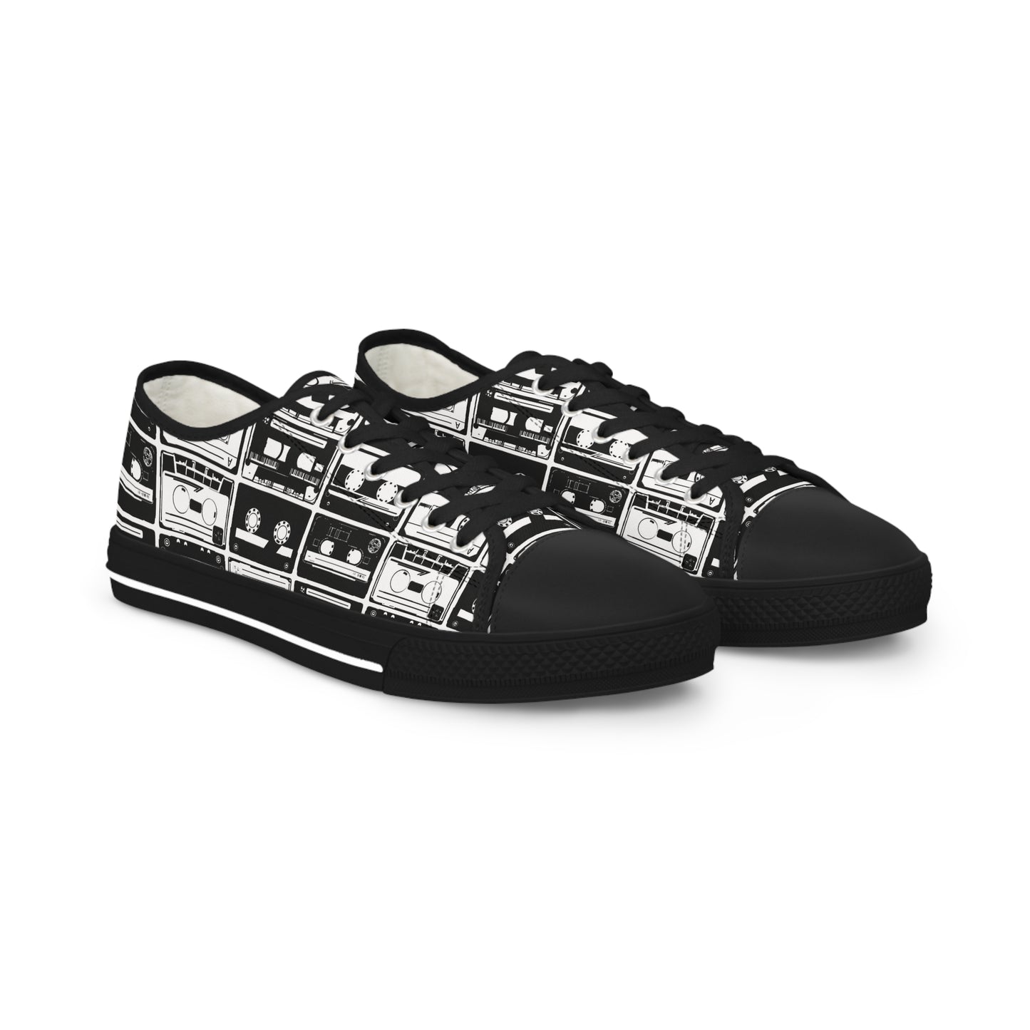 Cassette Tapes Men's Low Top Sneakers