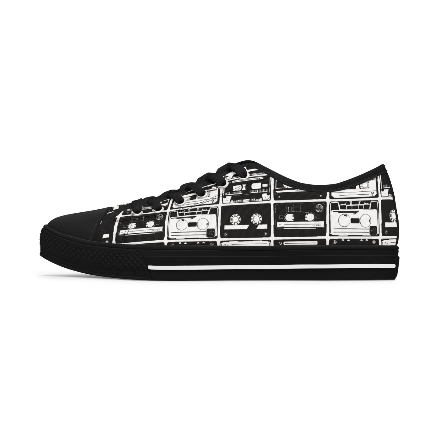 Cassette Tapes Women's Low Top Sneakers