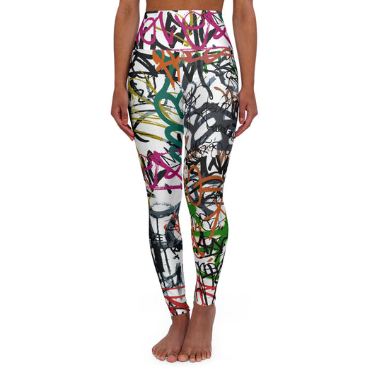 Graffiti High Waisted Yoga Leggings