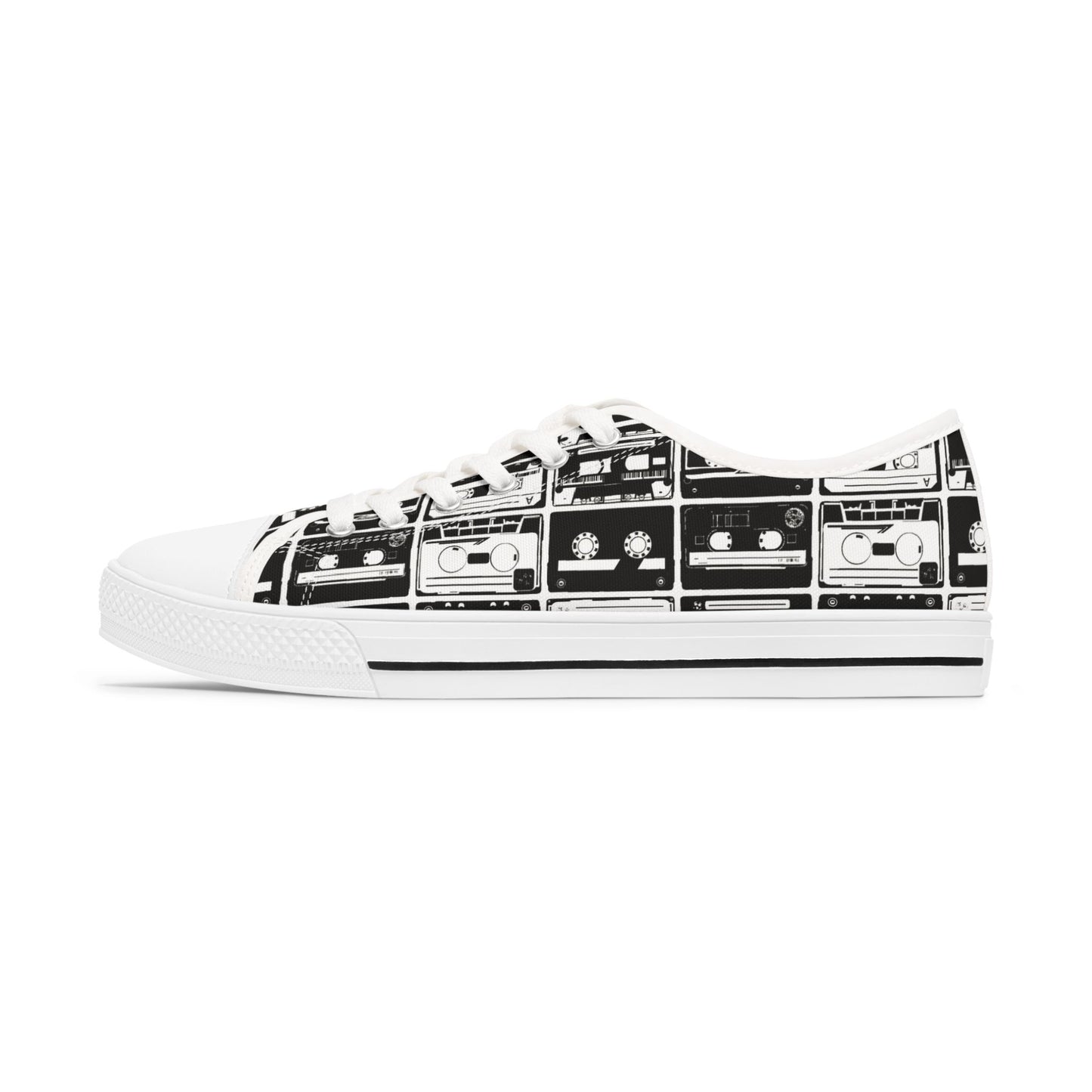 Cassette Tapes Women's Low Top Sneakers