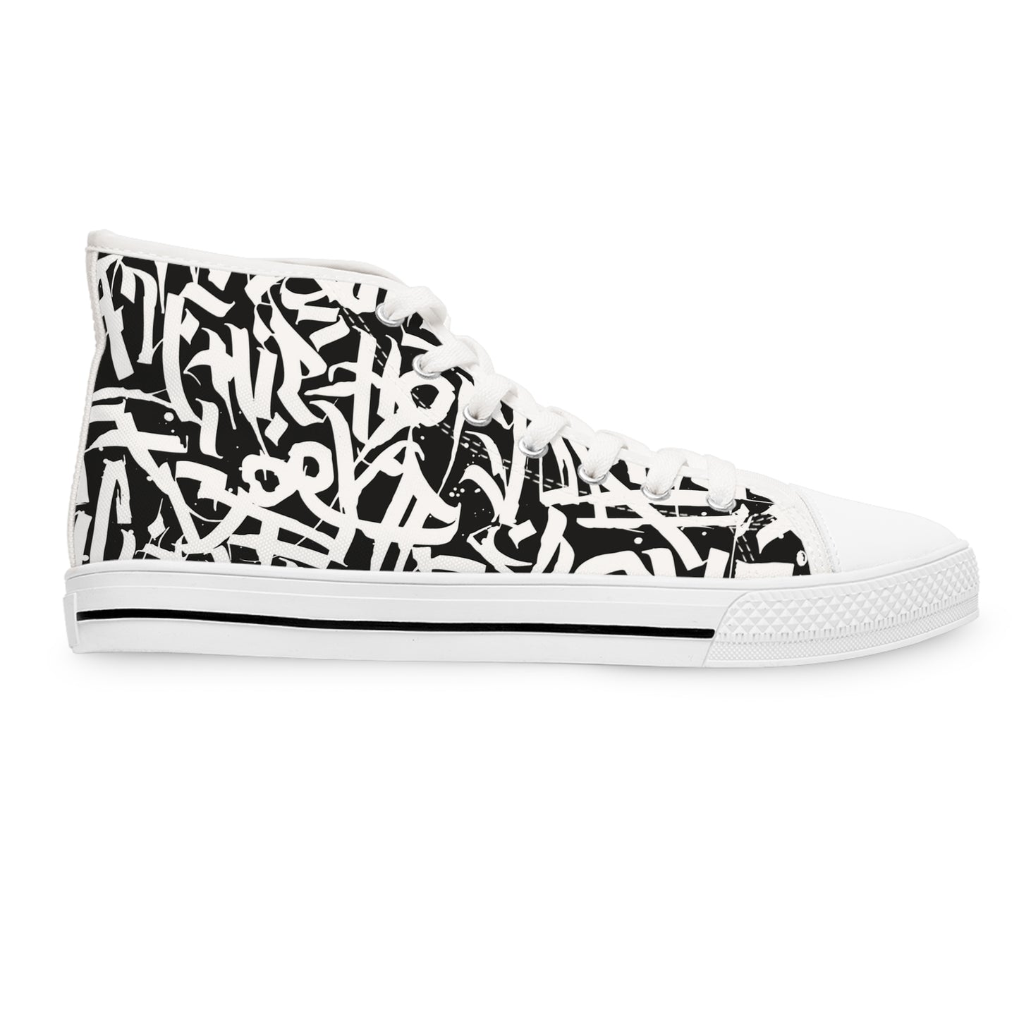 Calligraphy Graffiti Women's High Top Sneakers