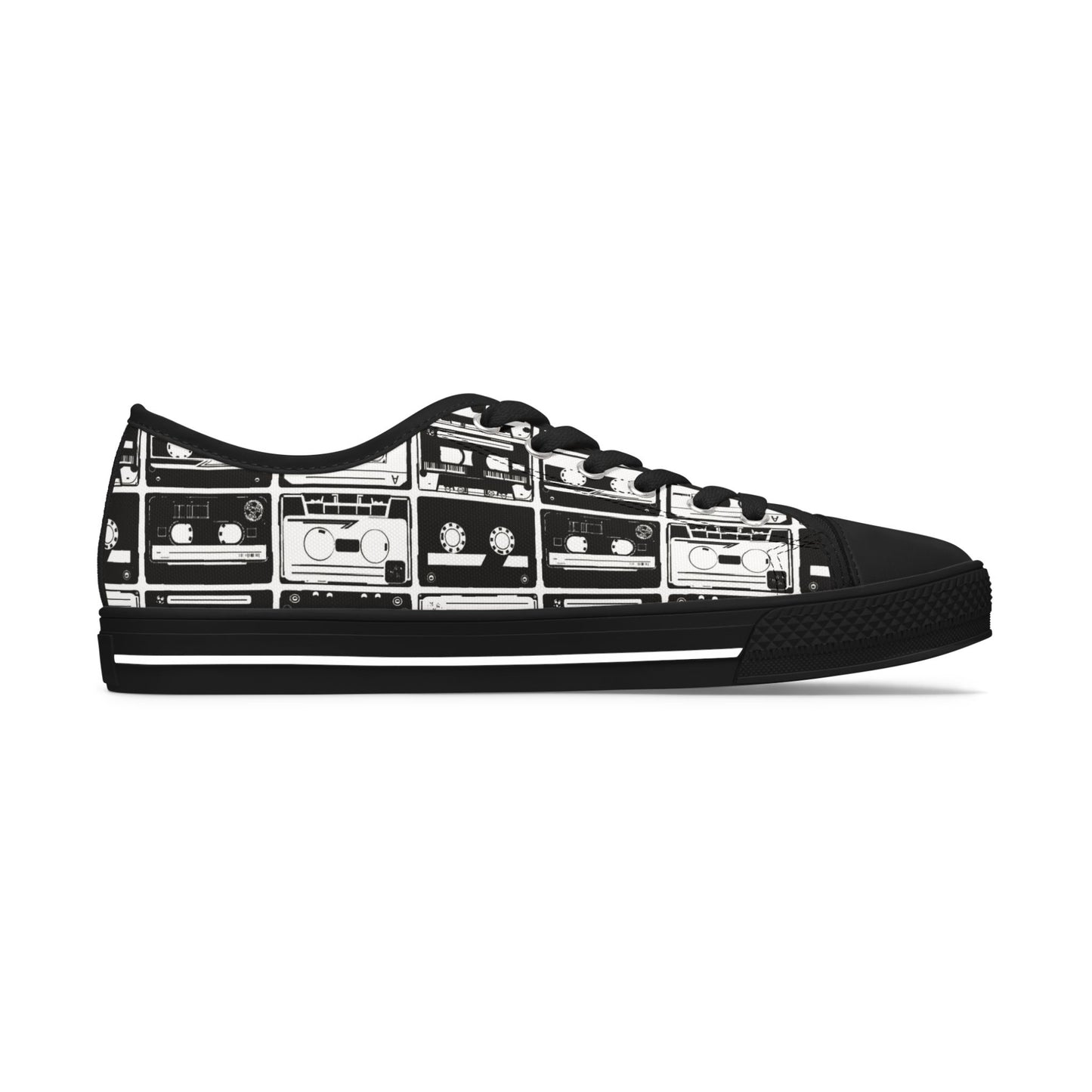 Cassette Tapes Women's Low Top Sneakers