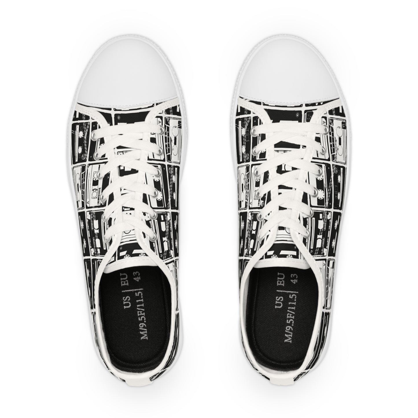 Cassette Tapes Men's Low Top Sneakers