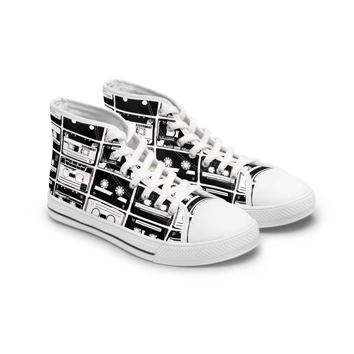 Cassette Tapes Women's High Top Sneakers