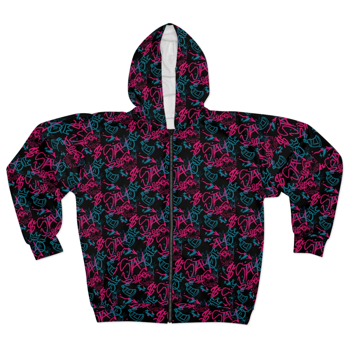 Stay Dope Unisex Zip Hoodie (AOP)