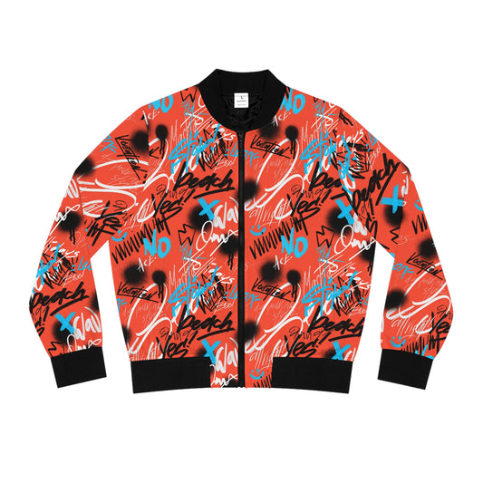 Graffiti Women's Bomber Jacket (AOP)