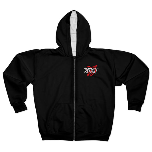 Detroit Unisex Zip Hoodie (AOP)