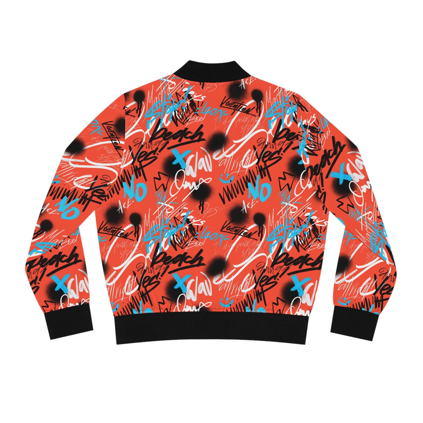 Graffiti Women's Bomber Jacket (AOP)