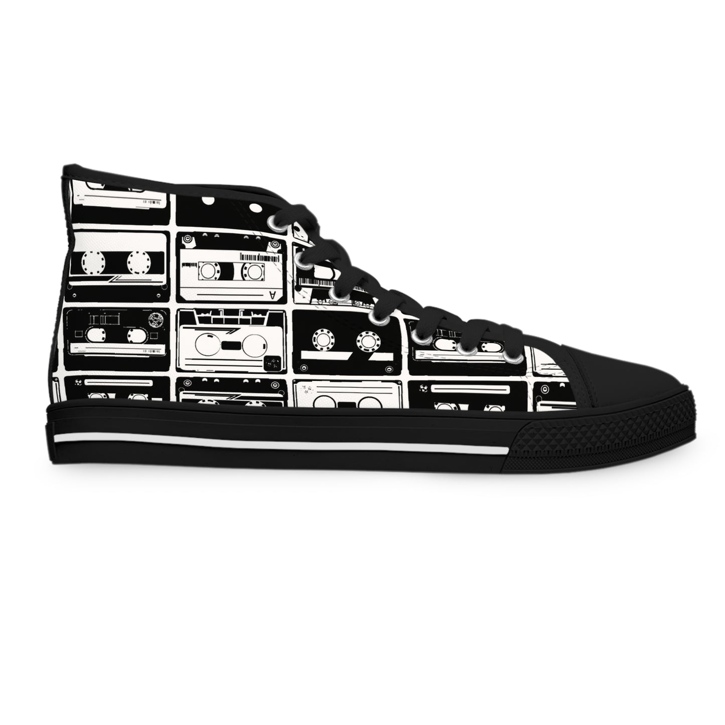 Cassette Tapes Women's High Top Sneakers