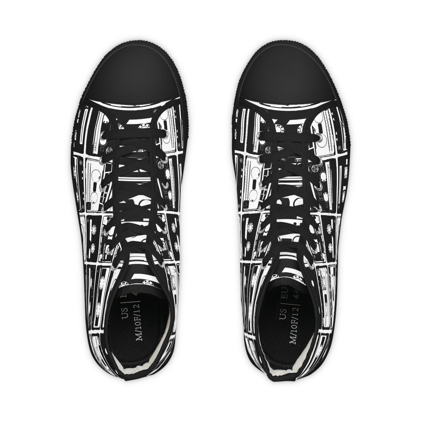 Cassette Tapes Men's High Top Sneakers