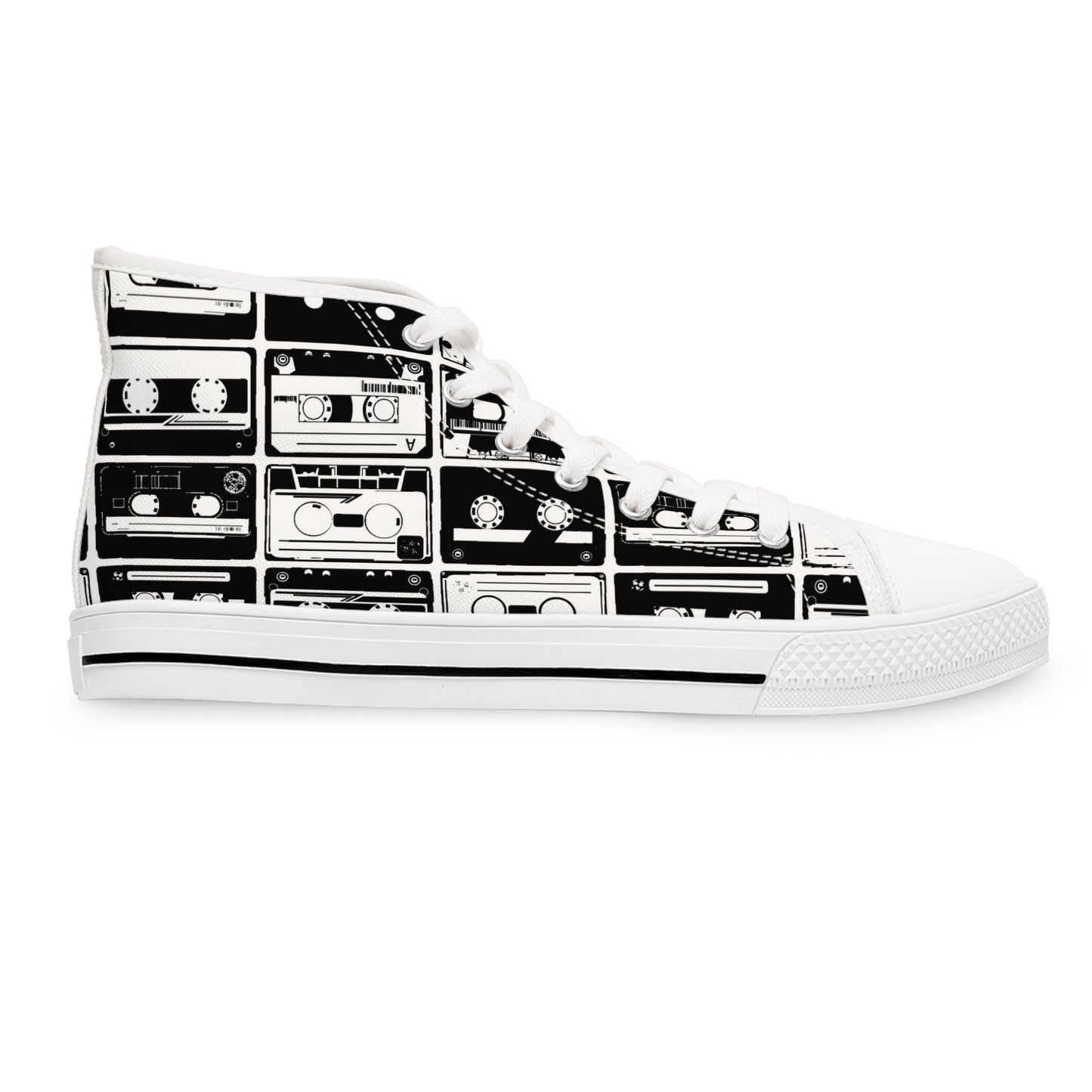 Cassette Tapes Women's High Top Sneakers