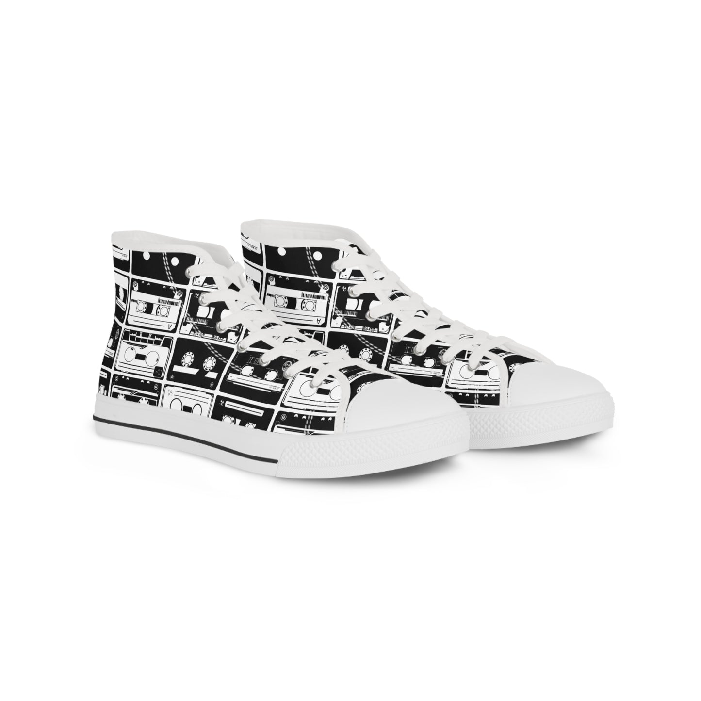 Cassette Tapes Men's High Top Sneakers