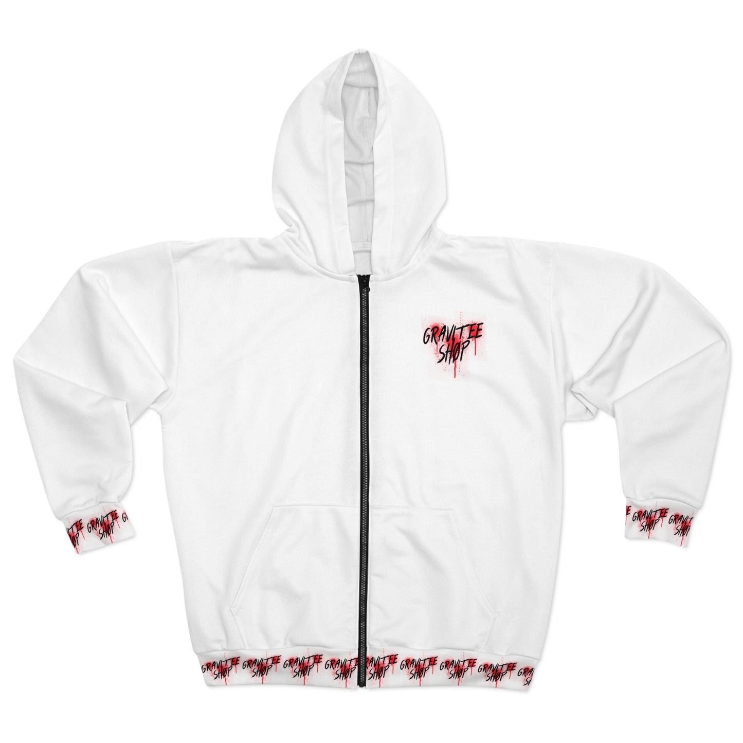 Gravitee Shop Unisex Zip Hoodie (AOP)