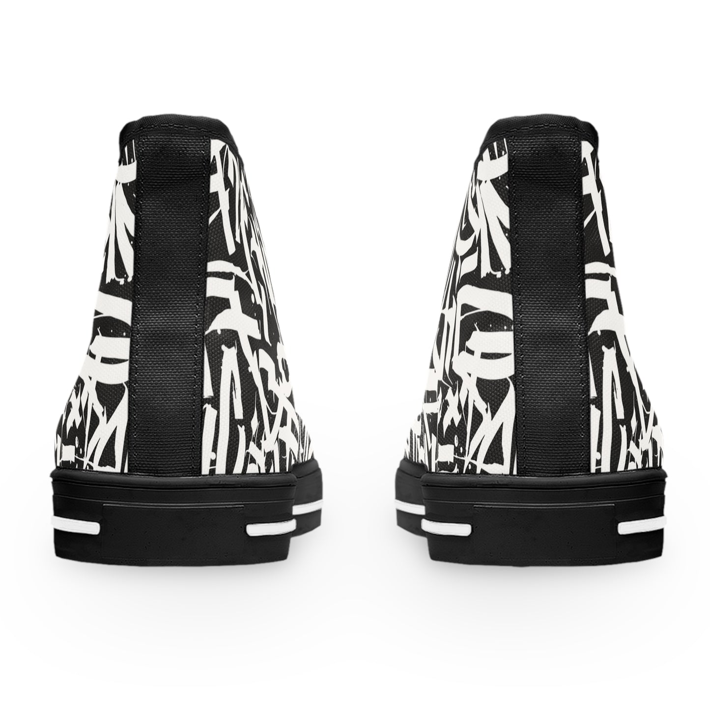 Calligraphy Graffiti Women's High Top Sneakers