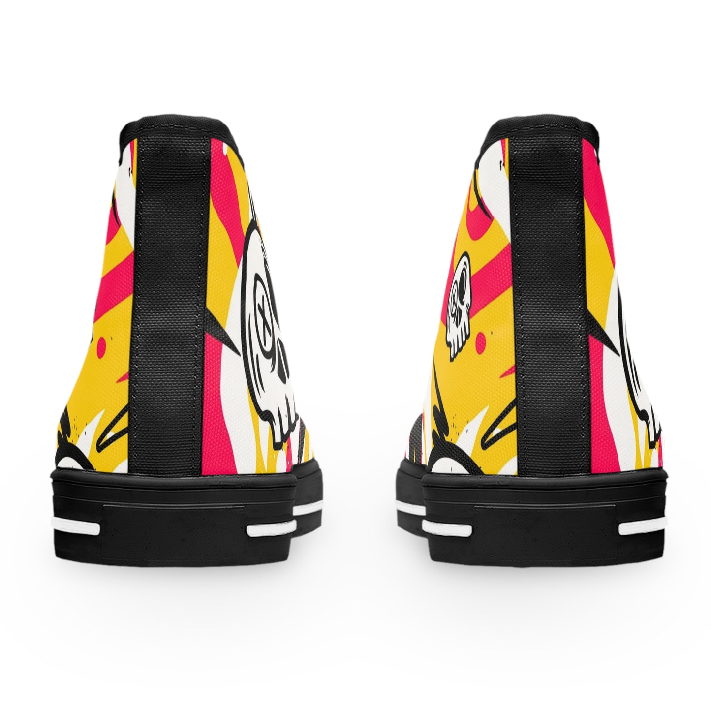 Skull Graffiti Women's High Top Sneakers