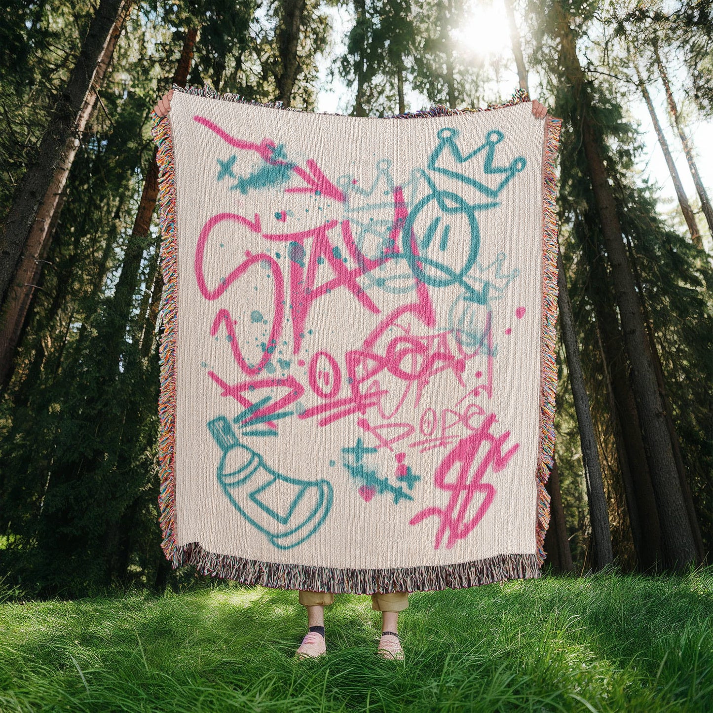 Stay Dope Woven Blanket 50" X 60"