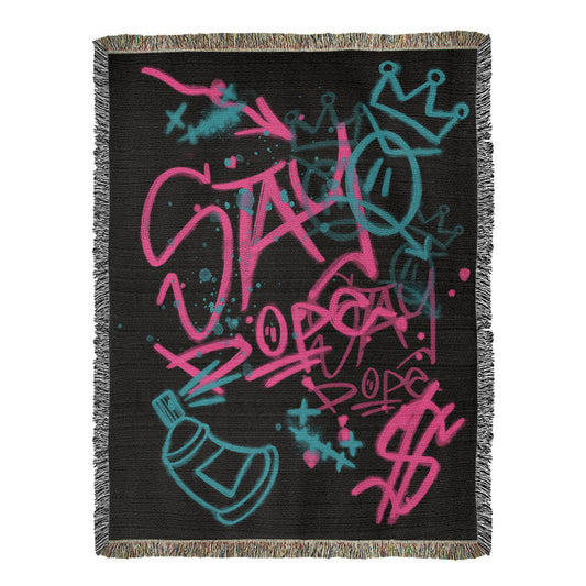 Stay Dope Woven Blanket 50" X 60"