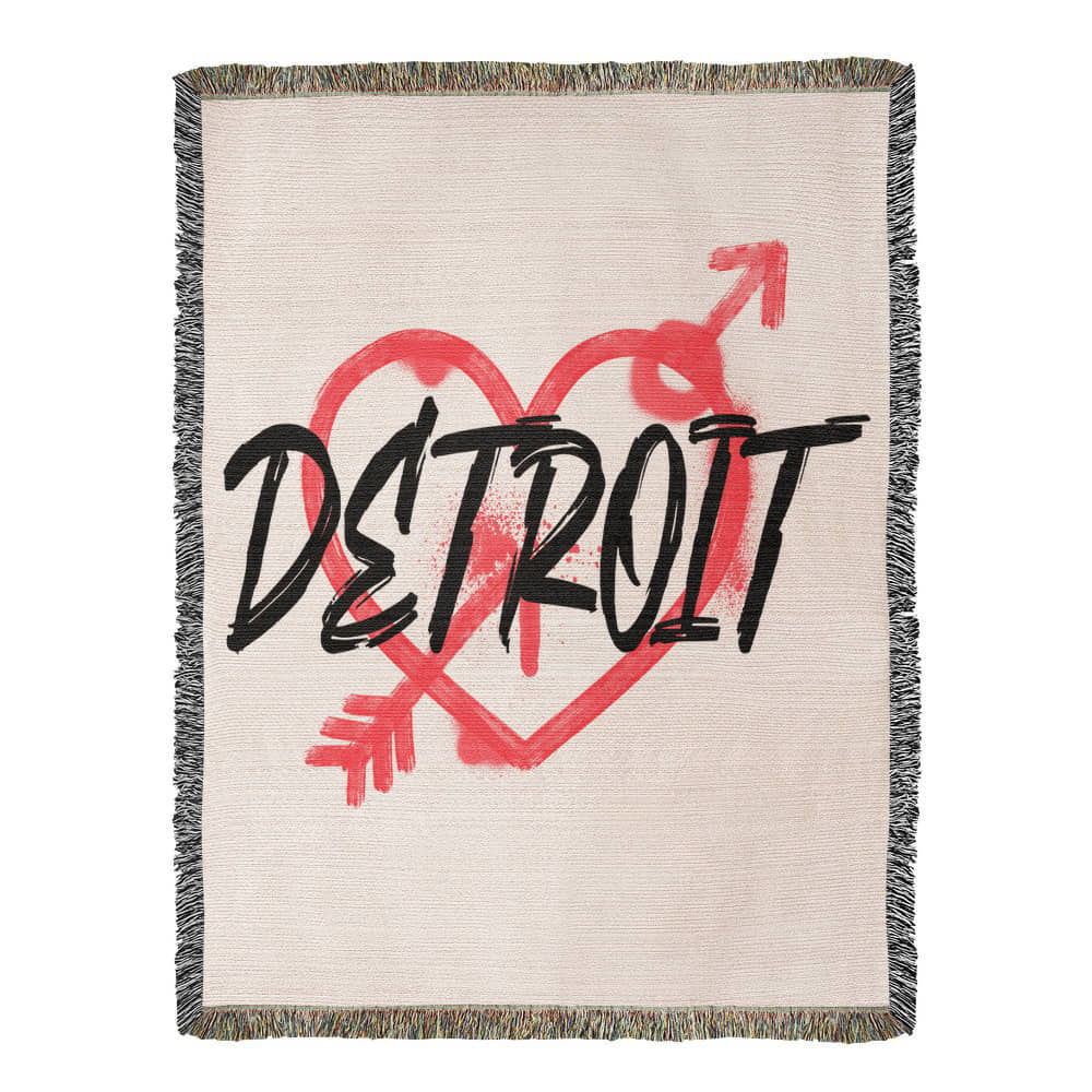 Detroit Woven Blanket 50" X 60"